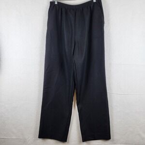 Alfred Dunner Women's Black Straight Leg Pull On Dress Pants Size 16